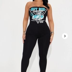 Fashion Nova graphic jumpsuit